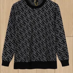 Men's Fendi Classic Sweatshirt Black And Gray